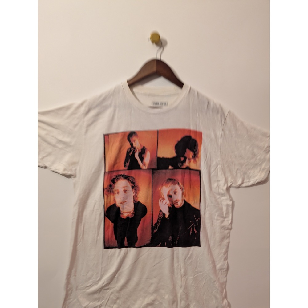 5SOS Graphic T-Shirt Unisex Large White Good 2019 North American Tour Band Tee